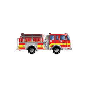 Melissa & Doug - Puzzle de podea gigant Masina de pompieri MD0436