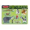 Melissa & doug - puzzle de lemn cu sunete animale de la zoo md0727