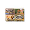 Melissa & doug - set 4 puzzle lemn in cutie - animale salbatice md3796