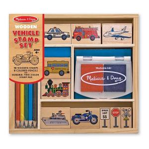 Melissa&Doug - Set de stampile Vehicule MD2409