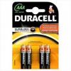 Set 4 baterii alkaline duracell aaa