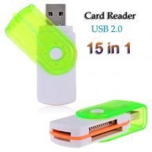 Cititor carduri memorie USB 2.0 Card Reader 15in1