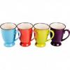 Set 4 cani colorate din ceramica