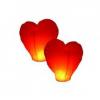 Set 10 lampioane zburatoare in forma de inima