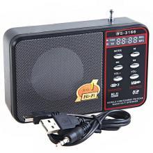 Radio portabil cu afisaj digital, intrare microSD si USB Wster WS-3166