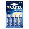 Baterii alcaline Varta AA, set 4 buc