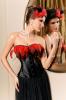 Corset latex cu pene Jenna