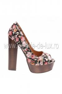 Pantofi Dark Floral