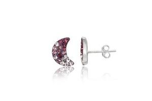 Cercei violet din argint cu cristale Swarovski ANT3441