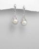 Cercei argint cu perle si zirconiu 25-382-1010