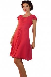 Rochie ciclame din voal r349.02