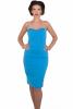 Rochie stretch turquoise r409a