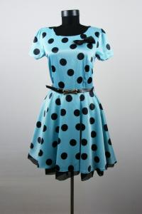 Rochie Dotty bleu