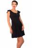 Rochie neagra de vara din bumbac r375.02