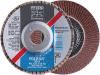 Disc lamelar, corund, curbat, 125x22mm, k60, pferd