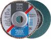 Disc lamelar, zirconiu-corund, curbat, 115x22mm, k40,
