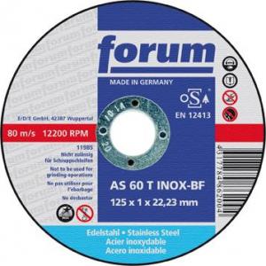 Disc de debitare ptr inox, 115x1,0mm, drept, Forum