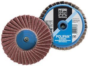 Disc lamelar COMBIDISC mini-Polifan, 75mm, corund, K60, Pferd