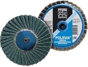 Disc lamelar COMBIDISC mini-Polifan, zirconiu-corund, K80, 75mm, Pferd