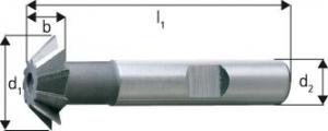 Freza unghiulara, tip N, 12 taisuri, DIN1833D HSS-Co5% 45 grade, 32,0mm, Forum