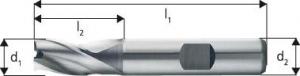 Freza cilindro-frontala, extra scurta, tip N, 3 taisuri, DIN327K HSS-Co8%, 12,00mm, Forum