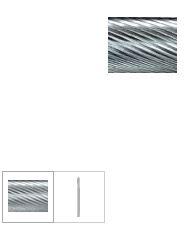 Freza mica din carbura, forma strop TRE 0307 dantura 5, coada &#2013265944;3mm, 3x7mm, Pferd