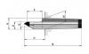 Varf de centrare fix tip 670, varf sectionat, coada mk3, pastila din