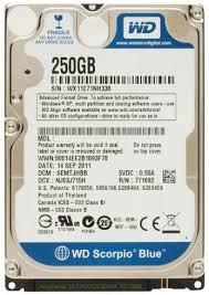 Blue HDD Notebook 2.5'', 250GB, 5400rpm, 8MB cache, SATA3