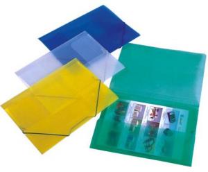 Mapa plic A4 plastic transparent cu elastic la colturi, pentru documente