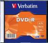 DVD-R, 16x, 4.7GB, 120min, matt silver/ color surface, Slim Case