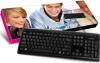 Tastatura slim, multimedia, us layout, black, usb,