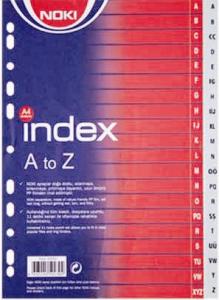 Index plastic A - Z, set 24 file
