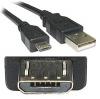 Cablu USB A [4 pini] -> micro-B [5 pini], 1.8m
