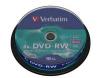 Set 10 buc, DVD-RW 4x, 4.7GB, 120min, Matt Silver