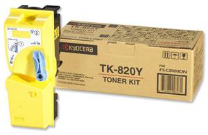 TK-820Y Toner original yellow Kyocera 7K