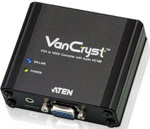 VC180 - Convertor VGA la HDMI cu semnal audio stereo, alimentare retea
