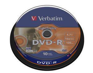 Set 10 buc, DVD-R AZO 16x 4.7GB Lightscribe