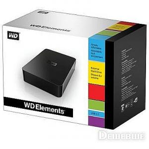 HDD External 3.5 inch Black Elements Desktop, 3TB, USB 2.0
