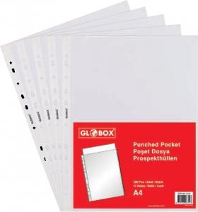 Set 100 buc mape plastic (file protectie), A4 "U" transparente cu perforatii