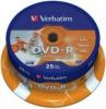 Dvd+r 16x, 4.7 gb, printabil inkjet, spindle 25