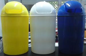 Set 3 cosuri plastic pentru reciclare A/G/V 25 Litrii