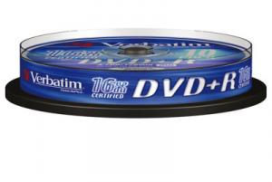 DVD+R, 16x, 4.7GB, 120min, matt silver, spindle 10