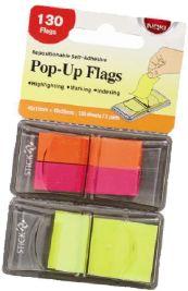 Index plastic cu dipspenser Pop-Up Flags 130