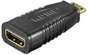 Adaptor HDMI A mama la mini HDMI tata placat cu aur