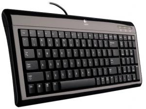 Tastatura Ultra Flat, conectare USB / PS2, US layout, neagra