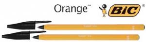 Pix BIC ORANGE NEGRU, varf fin