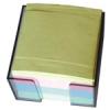 Cub notite color 9x9cm 500 file cu suport transparent