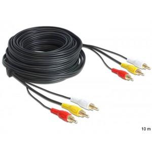 Cablu 3RCA la 3RCA 10m