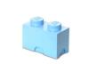 Cutie depozitare LEGO 1x2 albastru deschis