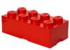 Cutie depozitare lego 2x4 rosu